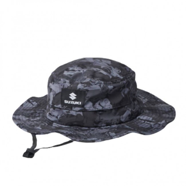 Suzuki 迷彩漁夫帽子 (黑)