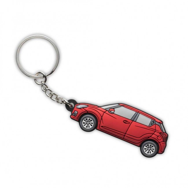 PVC橡膠Swift鑰匙扣  (紅)